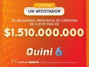 Quini 6: un apostador de Córdoba ganó 1.510 millones de pesos.