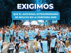 Uepc exige que el adicional extraordinario se incluya en la paritaria 2025.