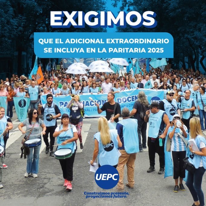 Uepc exige que el adicional extraordinario se incluya en la paritaria 2025.
