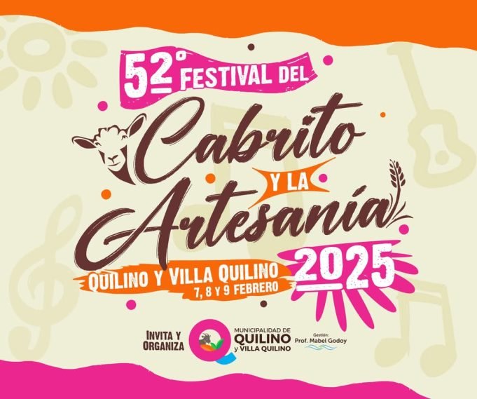 Repasá la grilla para el Festival del Cabrito y la Artesanía de Quilino y Villa Quilino.