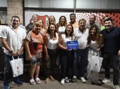 Colonia Caroya: Prunotto entregó un aporte de $ 3 millones al Club Sportivo San Martín.
