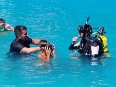 Taller de buceo en la escuela de verano municipal.