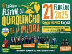 El Festival del Quirquincho y la Piedra se reprograma para el 21 de febrero.