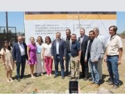 Firma de acta de inicio de obra de la Universidad provincial en Deán Funes