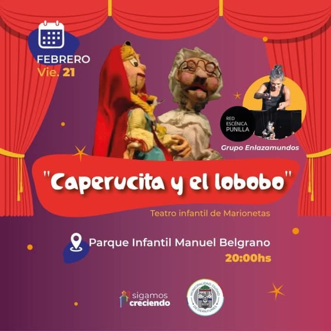 Se viene una linda nochecita de teatro en el Parque Manuel Belgrano.