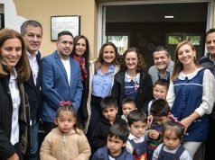 Myrian Prunotto presidió la inauguración de un jardín de infantes en El Rodeo.