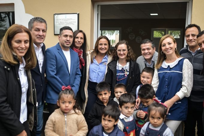 Myrian Prunotto presidió la inauguración de un jardín de infantes en El Rodeo.