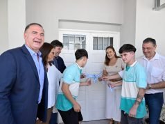 Prunotto y Ferreyra inauguraron la ampliación del IPET 44 de Miramar.
