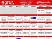 FARMACIAS DE TURNO MARZO 2025.