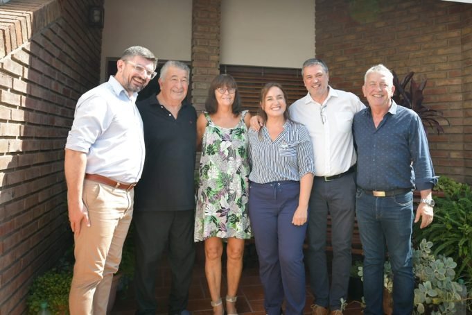 Myrian Prunotto inauguró la red de gas en Altos de Chipión.