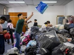La UPC sede Deán Funes recibe en la J.B Alberdi ayuda para damnificados de Bahía Blanca.
