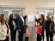 Villa Allende: Myrian Prunotto y Horacio Ferreyra inauguraron nuevas aulas en la Escuela Gastón Vergonjeanne.