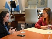 Legislatura: Prunotto recibió a Karina Engelbert, cordobesa secuestrada por Hamás.