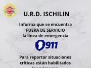 Deán Funes: la línea de emergencias 911 se encuentra fuera de servicio.