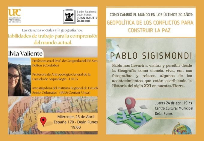 El Profesorado de Geografía de Deán Funes celebra sus 20 años con dos visitas muy importantes.