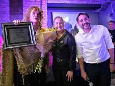 Prunotto acompañó la presentación del libro “La Loreta/Pibe Roto”, de Susy Shock.