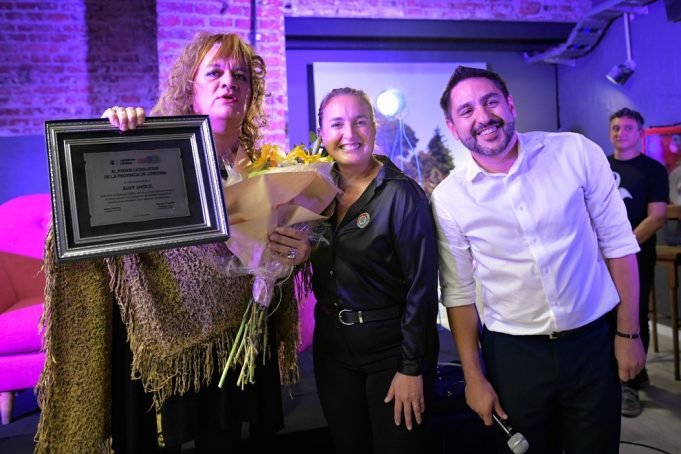 Prunotto acompañó la presentación del libro “La Loreta/Pibe Roto”, de Susy Shock.