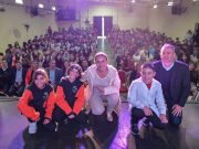 Prunotto presentó el programa “Nuestra Bandera” y se reunió con mujeres referentes del departamento Punilla.