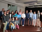 Myrian Prunotto entregó un aporte provincial al Club Social y Deportivo Agua de Oro.