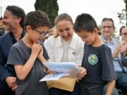 La vicegobernadora de Córdoba presidió la inauguración de mejoras en la Escuela El Algodonal de Agua de Oro.