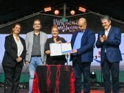 Myrian Prunotto participó del acto de entrega de utilidades del Festival de Jesús María.