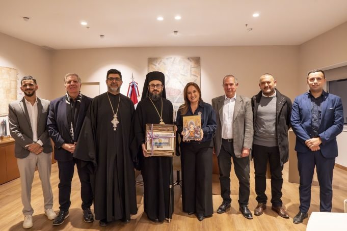 Prunotto recibió a Monseñor Santiago El Khoury, arzobispo Ortodoxo de Antioquía