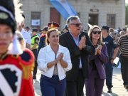 Myrian Prunotto acompañó la procesión en honor al Cristo de la Buena Muerte en Reducción