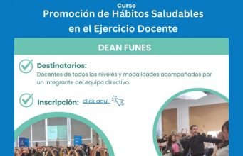 Este martes se dictará el curso de “promoción de hábitos saludables en el ejercicio docente”.