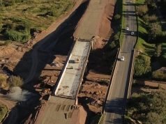 Un nuevo puente de 106 metros de largo asoma en la ruta 9 norte.