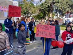 Concentración en Plaza Sarmiento por la Ley de Emergencia en Discapacidad.