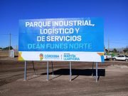 Avanza a buen ritmo la obra del Parque Industrial Norte en Deán Funes.