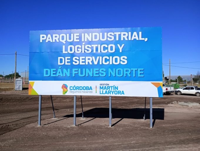 Avanza a buen ritmo la obra del Parque Industrial Norte en Deán Funes.