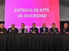 Myrian Prunotto presidió la entrega de kits de seguridad a cooperativas de la provincia.