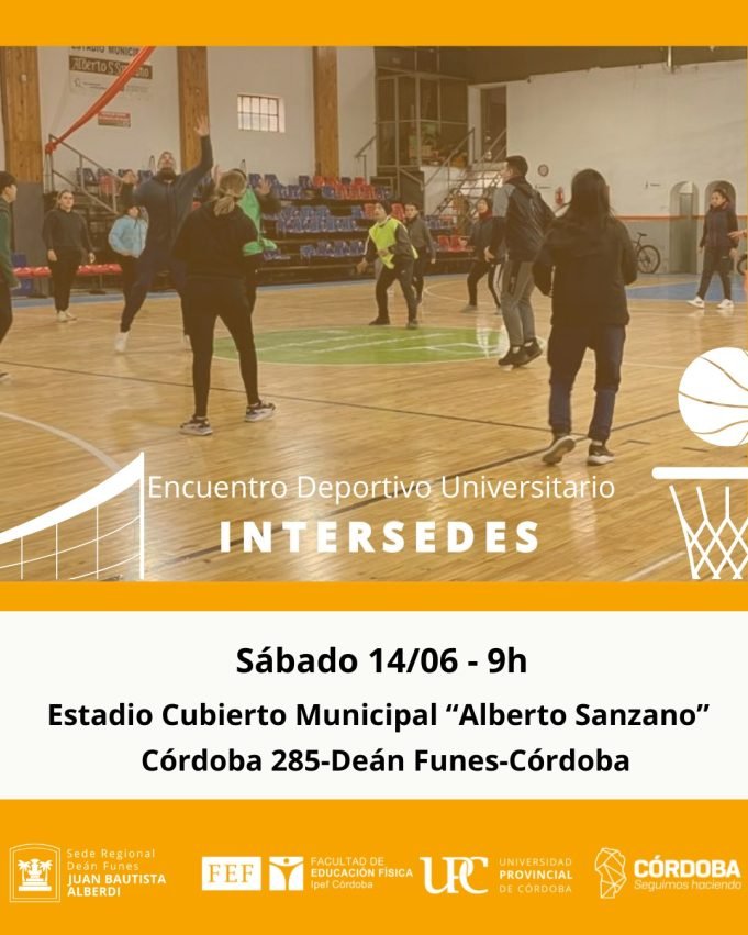 Encuentro Deportivo Universitario Intersedes en Deán Funes.