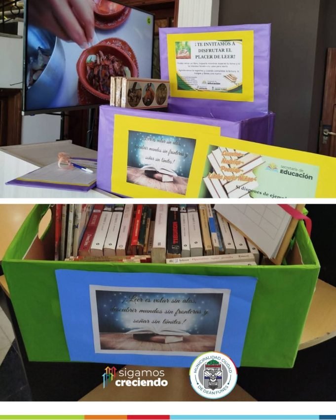 Invitación a disfrutar de la lectura en espacios públicos de Deán Funes.