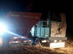 Tragedia en el sur de Córdoba: lo absorbió una tolva mientras trillaba maní.