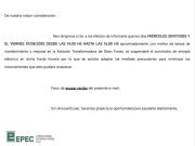 Corte general de energía en Deán Funes y zona rural este miércoles y viernes