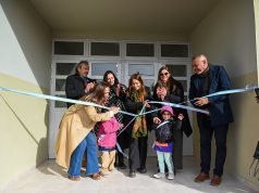 Myrian Prunotto presidió la inauguración del nuevo jardín de infantes de Villa de Pocho.