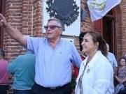 Vía X la vicegobernadora Prunotto despidió al intendente de Reducción, Jorge “Cacho” Grazziano.