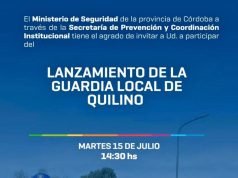 Lanzan la Guardia Local en Quilino.