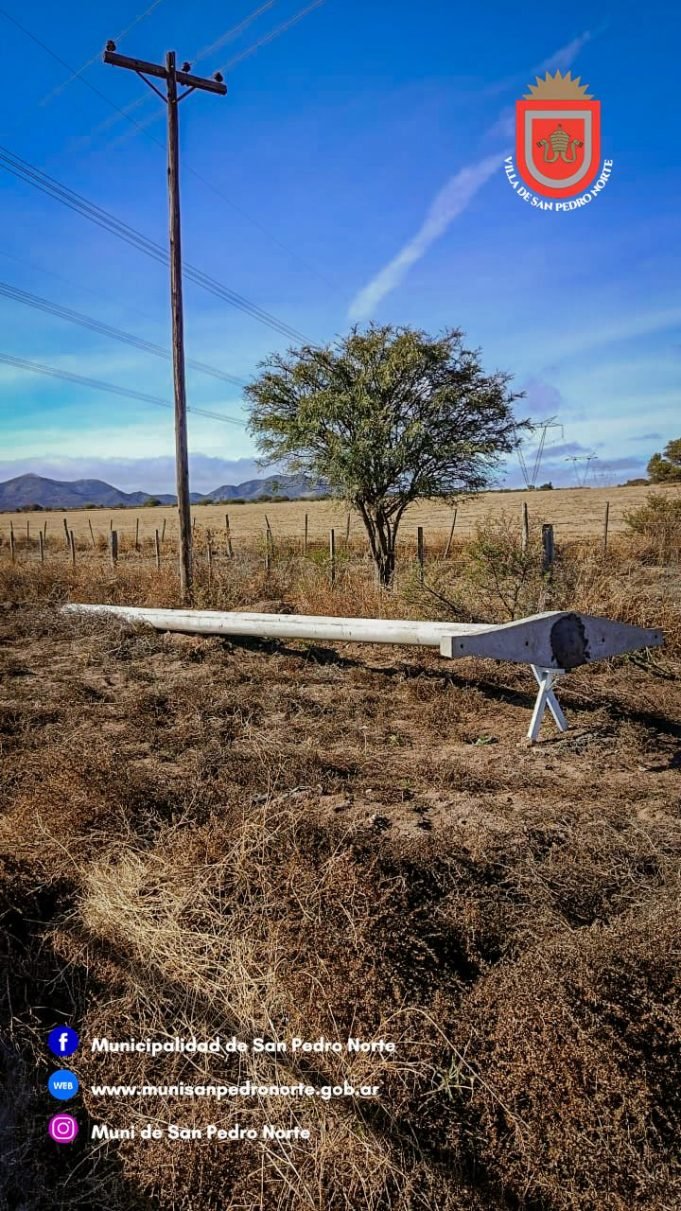 Servicio eléctrico hacía San Pedro Norte.