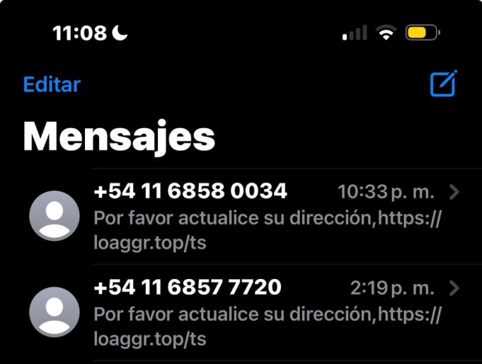 “Actualice su dirección”: el SMS que usan para robarte datos ¡IGNORALO!