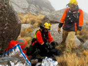 Operativo de rescate en el Cerro Champaquí por un hombre con fractura.