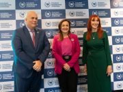 Myrian Prunotto acompañó la apertura de la Asamblea del Notariado Argentino.