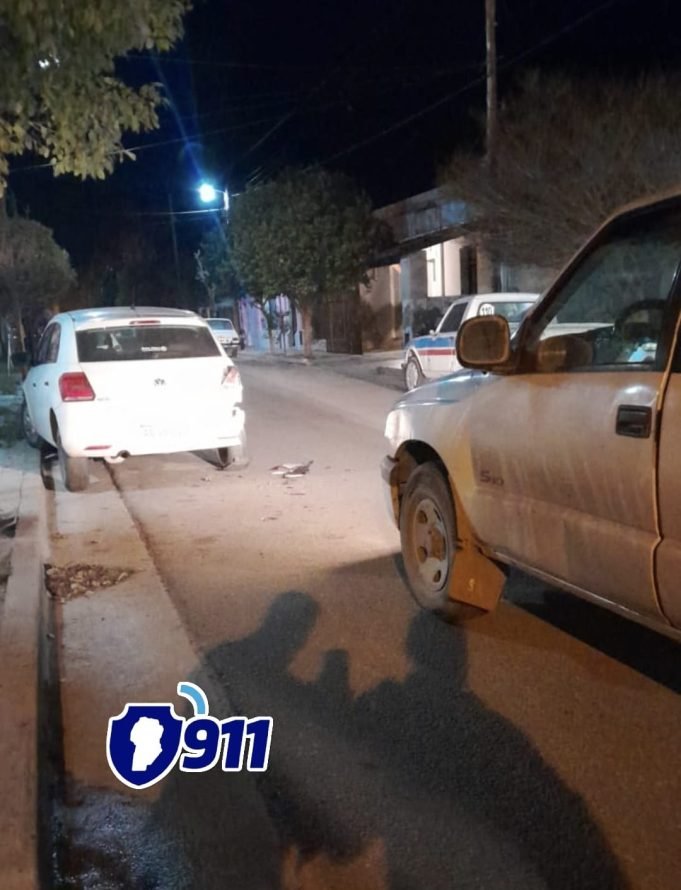 Accidente de tránsito con lesionados en pleno centro de Deán Funes.