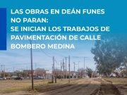 Se iniciaron los trabajos de pavimentación de calle Bombero Medina
