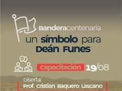 Ya hay fecha para la capacitación sobre la “Bandera Centenaria”, símbolo de Deán Funes.