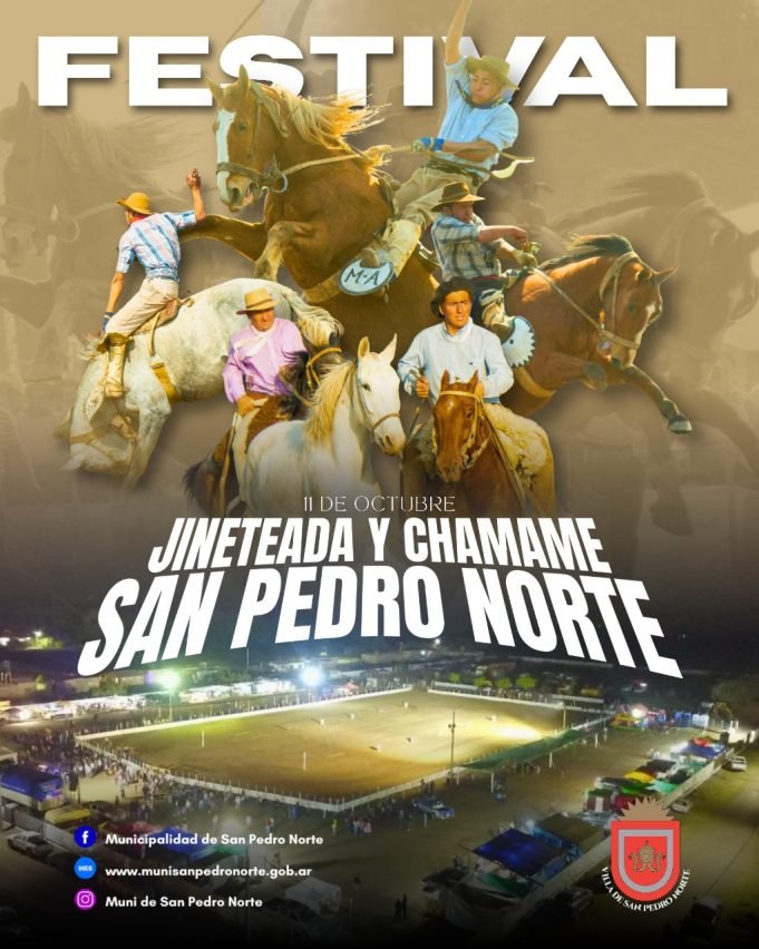 Se viene el 2° Festival de jineteada y chamamé en San Pedro Norte.