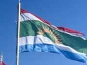 Myrian Prunotto presidió la presentación de la bandera oficial de Rincón.