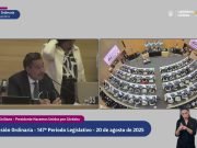 SEGUÍ EN VIVO LA 15ª SESIÓN ORDINARIA – 147º PERIODO LEGISLATIVO – 20 DE AGOSTO DE 2025.